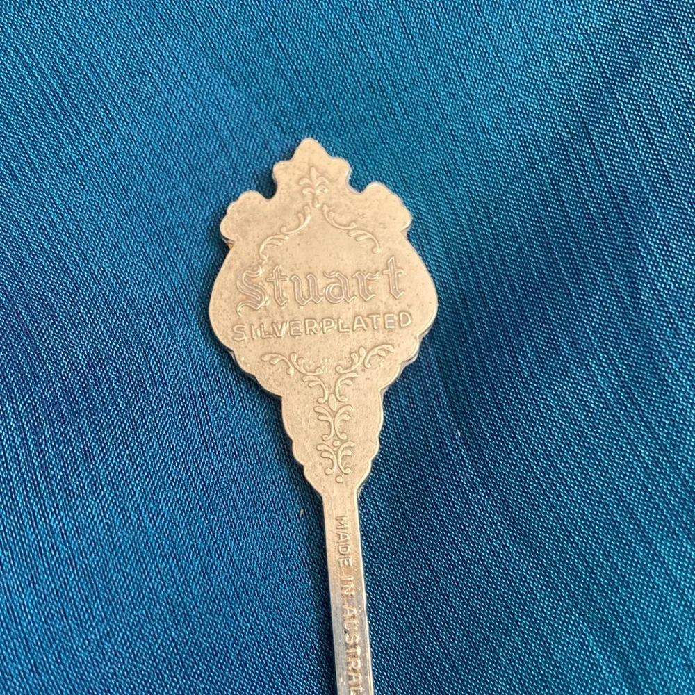 Vtg Stuart Golden Gate Bridge Silverplated Shovel Spoon, 4.5 in. Long